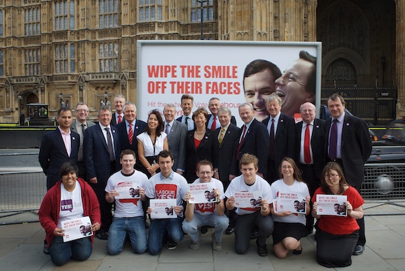 Labour Yes Ad Van Launch with Labour MPs Labour Yes Ad Van Launch with Labour MPs